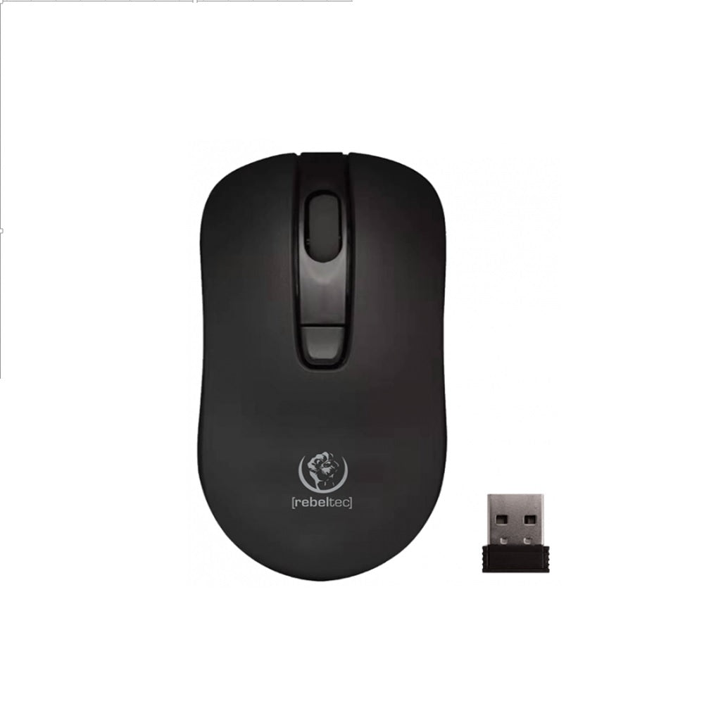 MOUSE REBELTEC OPTICAL WIRELESS BLACK