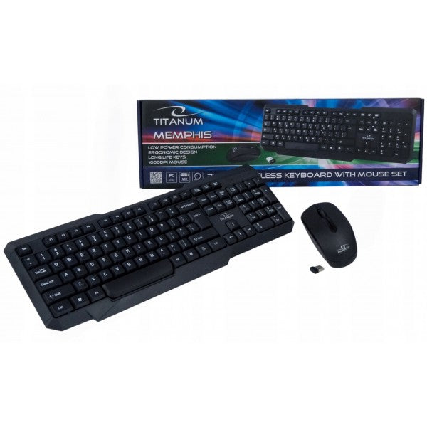 SET TASTIERE + MAUS WIRELESS Esperanza TK108