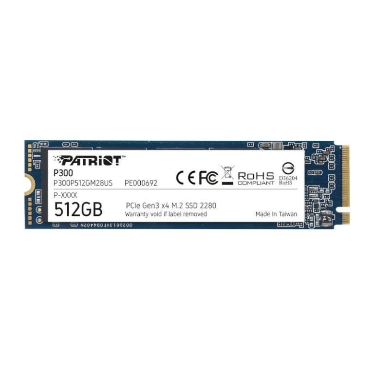 SSD M.2 512GB Patriot P300 PCIe Gen 3 x4 1700/1200