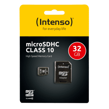 USB Micro+Adapter MicroSDHC 32GB Intenso C10 40MB/s