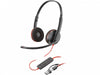 NDEGJUESE Poly Blackwire 3220 Stereo USB-C with USB-C to USB-A Adapter