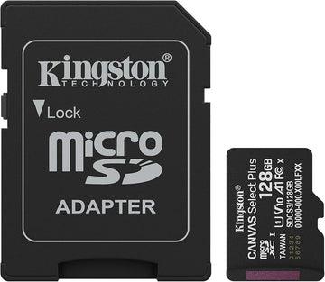 MICRO SD Kingston 128GB Canvas Select Plus UHS-I microSDXC Memory Card with SD Adapter