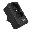 PRIZE Maclean socket x2 + 4xUSB, 2 sockets, 2xUSB A, 2xUSB C PD 20W, 1x16A+1x6A, MCE249 F/B