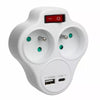 PRIZE Splitter with 2 USB A/C 2.4A, Type E, 2x16A, MCE336