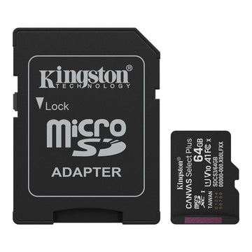 MICRO SD Kingston 64GB Canvas Select Plus UHS-I microSDXC Memory Card with SD Adapter
