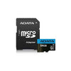 MICRO SD A-DATA Premier 64GB MicroSDXC UHS-I U1 V10 A1 card with SD adapter