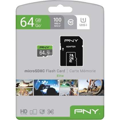 MICRO USB SDHC ELITE 64GB PNY