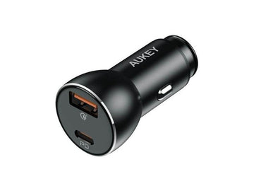 Mbushes Tel  Veture AUKEY CC-Y48 Aluminum UltraFast Car Charger