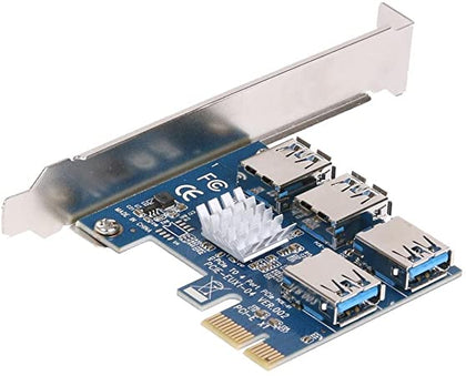 KONVERTER PCIE 1XPCIE  TO 4 PORT USB 3.0 MINING
