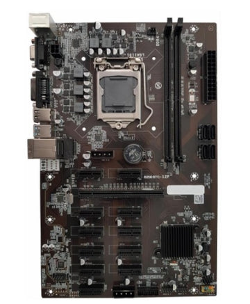 B250 BTC 12P Mining Motherboard DDR4 LGA 1151 Socket 12GPU
